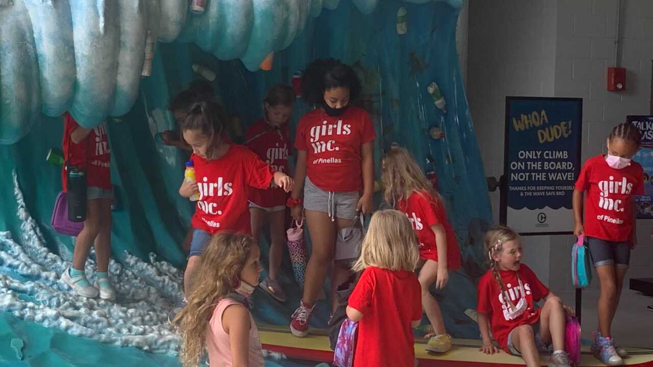 Girls Inc. of Pinellas exploring marine life as well as future careers