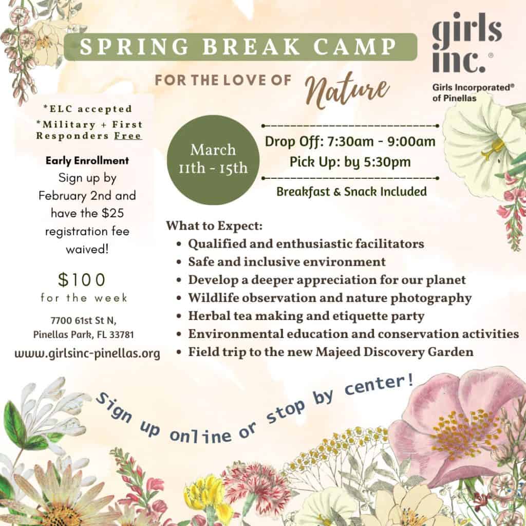 Spring Break Camp Girls Inc of Pinellas