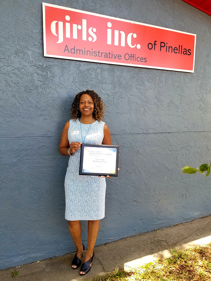 Darla Otey Receives Hero Award from Pinellas Park Rotary Club